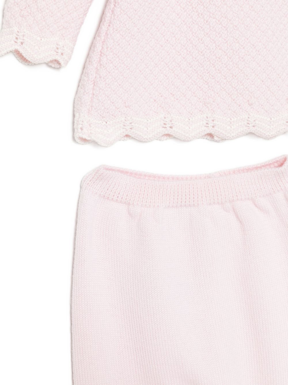 Set due pezzi per neonata Paz Rodriguez Kids rosa con design lavorato a maglia 103-114129 3060 PaZ RODRIGUEZ KIDS 