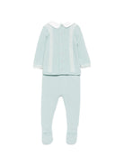 Set due pezzi per neonati Paz Rodriguez Kids verde con colletto alla Peter Pan 103-114133 0316 PaZ RODRIGUEZ KIDS 