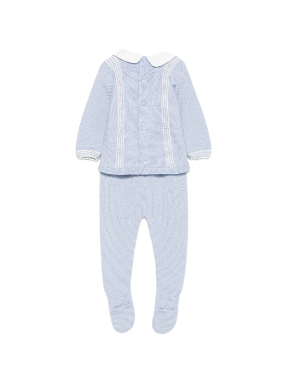 Set due pezzi per neonati Paz Rodriguez Kids azzurro con colletto alla Peter Pan 103-114133 2060 PaZ RODRIGUEZ KIDS 