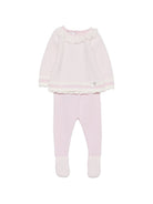 Set due pezzi per neonata Paz Rodriguez Kids rosa con orlo smerlato 103-114210 3060 PaZ RODRIGUEZ KIDS 