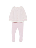 Set due pezzi per neonata Paz Rodriguez Kids rosa con orlo smerlato 103-114210 3060 PaZ RODRIGUEZ KIDS 