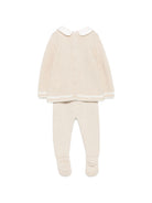 Set due pezzi per neonati Paz Rodriguez Kids beige con maglia a punto legaccio 103-124032 7360 PaZ RODRIGUEZ KIDS 
