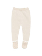 Set due pezzi per neonati Paz Rodriguez Kids beige con maglia a punto legaccio 103-124032 7360 PaZ RODRIGUEZ KIDS 