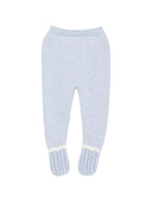 Set due pezzi per neonati Paz Rodriguez Kids azzurro con maglia a punto legaccio 103-124032 8060 PaZ RODRIGUEZ KIDS 