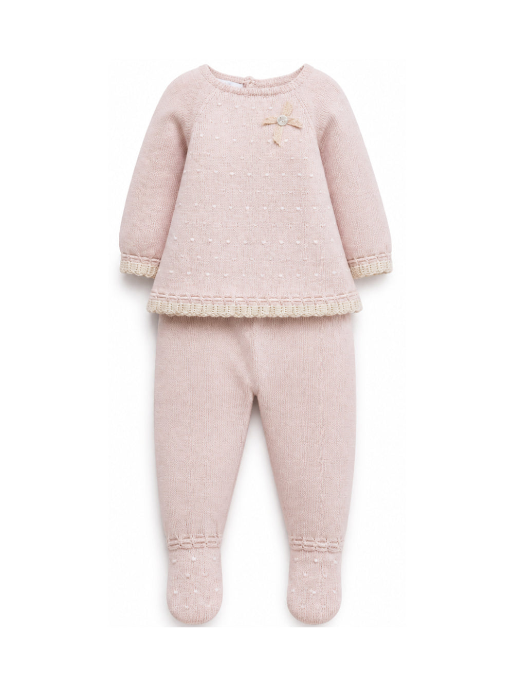 Set due pezzi per neonata Paz Rodriguez Kids rosa con motivo a pois 103-124110 3273 PaZ RODRIGUEZ KIDS 