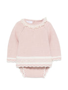 Set maglia e culotte per neonata Paz Rodriguez rosa con bordo smerlato 103C-124030 3260 PaZ RODRIGUEZ KIDS 