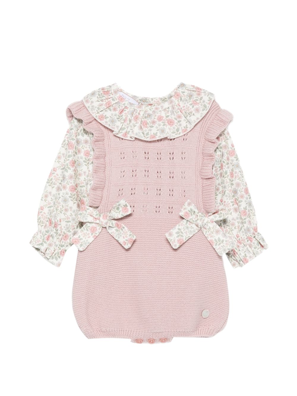 Completo per neonata Paz Rodriguez Kids rosa con stampa grafica floreale 114152 154151 35 PaZ RODRIGUEZ KIDS 