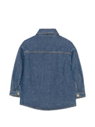 Giacca per bambina Roberto Cavalli Kids denim con effetto sfumato CGA26002CA DENIM BLUE MEDIUM ROBERTO CAVALLI KIDS 