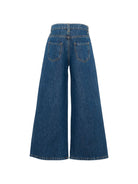 Jeans per bambina Roberto Cavalli Kids denim a gamba larga CGA26018JE DENIM BLUE MEDIUM ROBERTO CAVALLI KIDS 