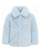 Giubbino per bambina Roberto Cavalli Kids azzurro con finitura in ecopelliccia CGA26048PL SKYRIDE ROBERTO CAVALLI KIDS 