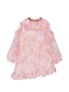 Abito per bambina Roberto Cavalli Junior rosa con rifiniture floreali CGA26061VE CALICANTO ROBERTO CAVALLI KIDS 