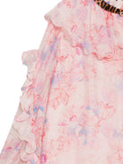 Abito per bambina Roberto Cavalli Junior rosa con rifiniture floreali CGA26061VE CALICANTO ROBERTO CAVALLI KIDS 