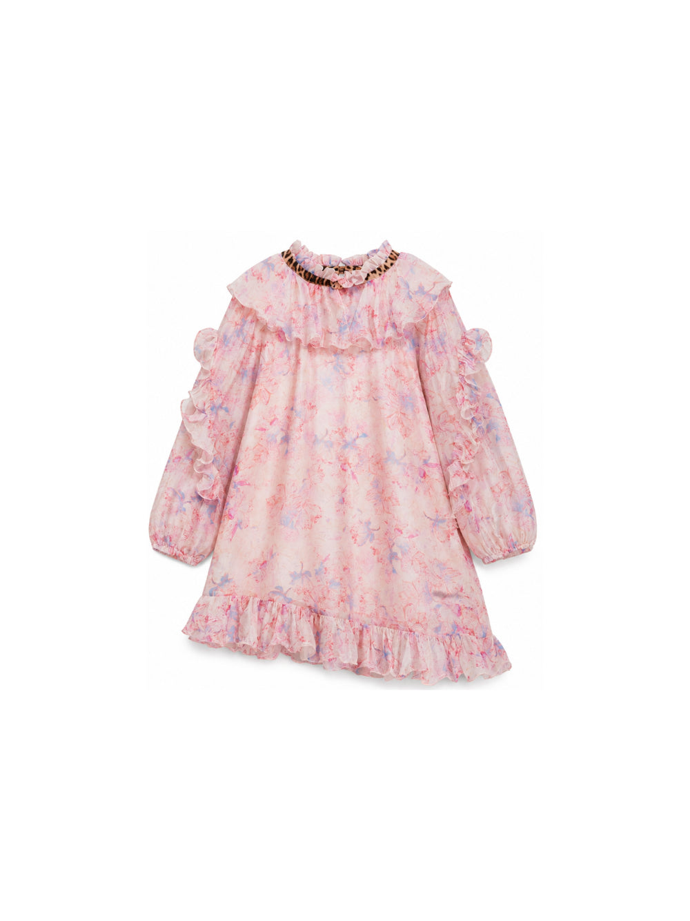 Abito per bambina Roberto Cavalli Junior rosa con rifiniture floreali CGA26061VE CALICANTO ROBERTO CAVALLI KIDS 