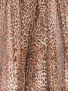 Gonna per bambina Roberto Cavalli Kids marrone con stampa animalier CGA26073GO GIAGUARO NATURALE ROBERTO CAVALLI KIDS 