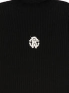 Maglione per bambina Roberto Cavalli Kids mero con ricamo logo sul davanti CGA26101MA BLACK ROBERTO CAVALLI KIDS 