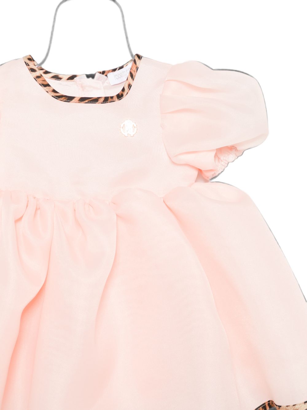 Abito per neonata Roberto Cavalli Kids rosa con dettagli animalier CIA26015VE PINK HEAVENLY ROBERTO CAVALLI KIDS 