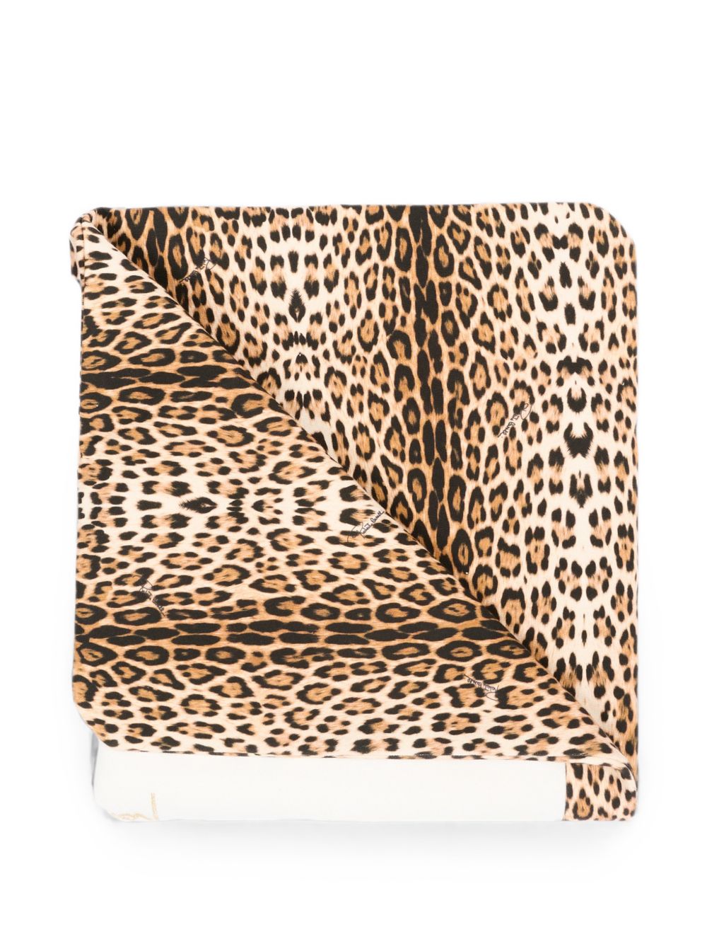 Coperta per neonata Roberto Cavalli Kids beige con stampa leopardata CLA26002CE GIAGUARO NATURALE ROBERTO CAVALLI KIDS 