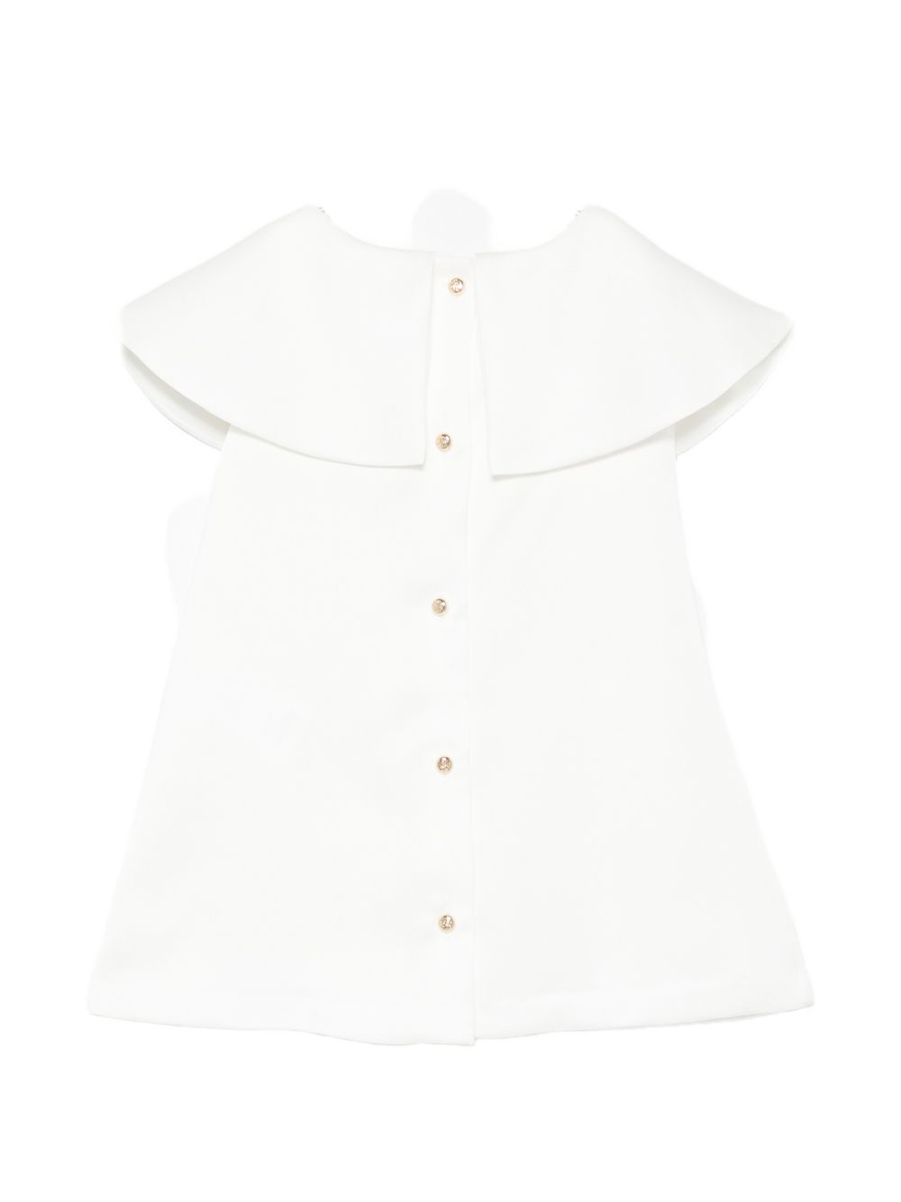Abito per neonata Roberto Cavalli Kids bianco con colletto Peter Pan CLA26038VE AVORIO CANNOLI CREAM ROBERTO CAVALLI KIDS 