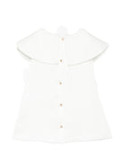 Abito per neonata Roberto Cavalli Kids bianco con colletto Peter Pan CLA26038VE AVORIO CANNOLI CREAM ROBERTO CAVALLI KIDS 
