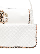 Borsa per bambina Roberto Cavalli Kids bianco con ricamo frontale CLA26048BO AVORIO CANNOLI CREAM ROBERTO CAVALLI KIDS 