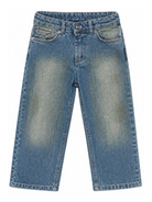 Pantaloni per bambino Roberto Cavalli Kids denim con effetto sporco JBA26025JE DENIM DIRTY EFFECT ROBERTO CAVALLI KIDS 
