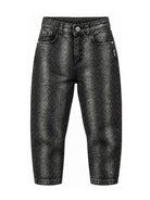 Jeans per bambina Roberto Cavalli Kids neri con effetto slavato JBA26085JE DENIM BLACK ROBERTO CAVALLI KIDS 