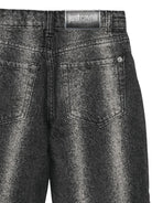 Jeans per bambina Roberto Cavalli Kids neri con effetto slavato JBA26085JE DENIM BLACK ROBERTO CAVALLI KIDS 