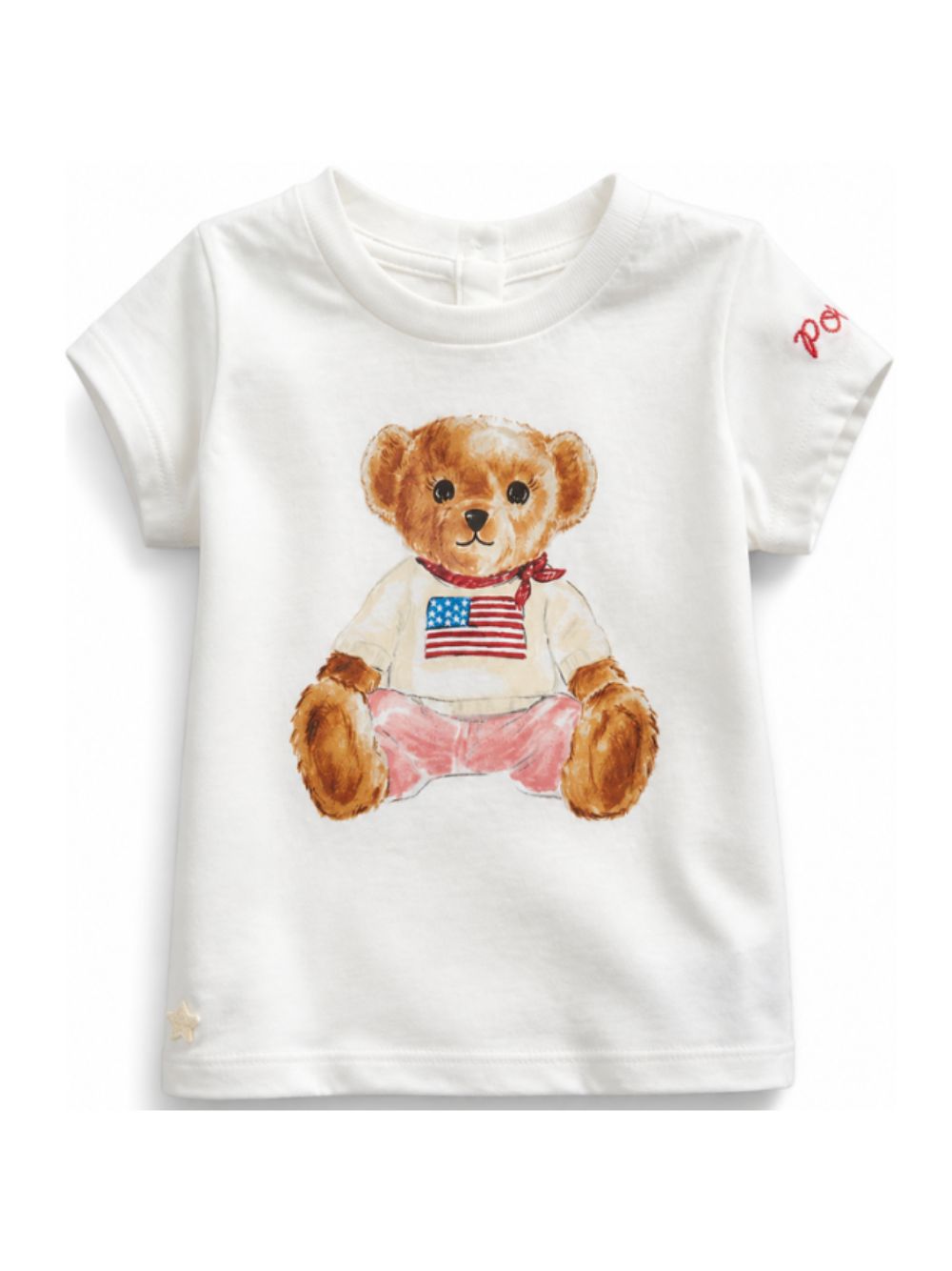 T-shirt per neonata Polo Ralph Lauren Kids bianca con stampa Polo Bear 310844732 001 Ralph Lauren kids 