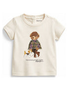 T-shirt per neonato Polo Ralph Lauren Kids bianca con stampa grafica Polo Bear 310B26296 001 Ralph Lauren kids 