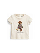 T-shirt per neonato Polo Ralph Lauren Kids bianca con stampa grafica Polo Bear 310B26296 001 Ralph Lauren kids 