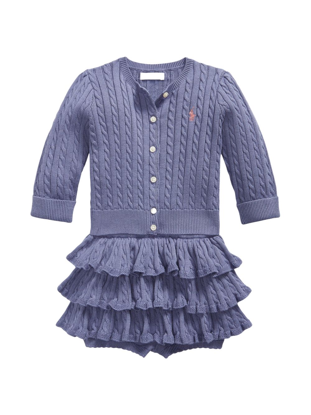 Set maglione e gonna per neonata Polo Ralph Lauren viola con ruches 310B26524 001 Ralph Lauren kids 