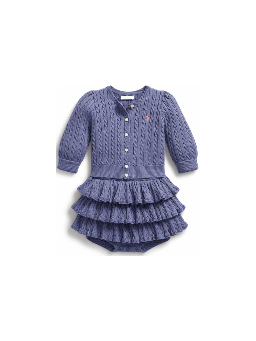 Set maglione e gonna per neonata Polo Ralph Lauren viola con ruches 310B26524 001 Ralph Lauren kids 
