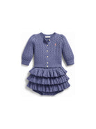 Set maglione e gonna per neonata Polo Ralph Lauren viola con ruches 310B26524 001 Ralph Lauren kids 