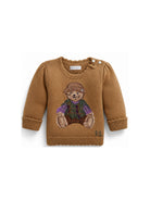 Maglione per neonata Polo Ralph Lauren Kids marrone con motivo Polo Bear ricamato 310B26527 001 Ralph Lauren kids 