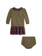 Abito per neonata Polo Ralph Lauren Kids verde con motivo Polo Bear 310B26821 001 Ralph Lauren kids 
