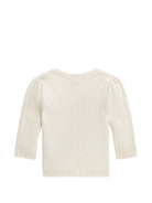 Maglione per neonati Polo Ralph Lauren Kids bianco con intarsio cane 310B28302 001 Ralph Lauren kids 