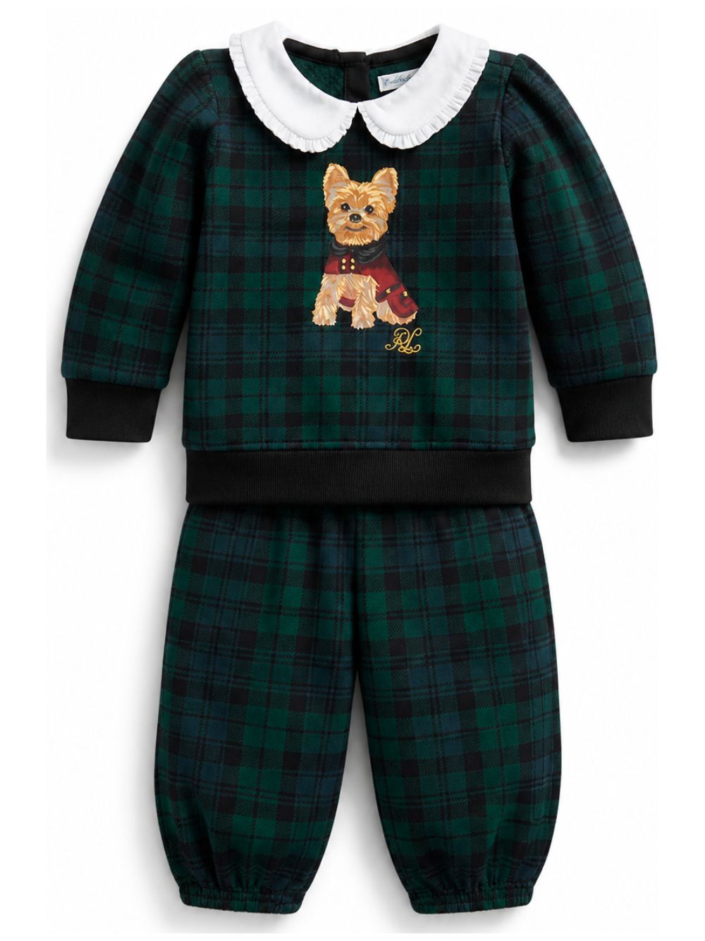 Completo per neonata Polo Ralph Lauren Kids blu con motivo a quadri 310B28628 001 Ralph Lauren kids 