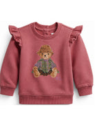felpa per neonata Ralph Lauren Kids rosa con stampa orsetto sul davanti 310B30178 001 Ralph Lauren kids 