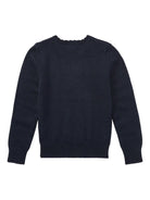 Maglione per bambina Raulph Lauren Kids blu con dettaglio ricamato 312702268 001 Ralph Lauren kids 