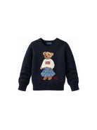 Maglione per bambina Raulph Lauren Kids blu con dettaglio ricamato 312702268 001 Ralph Lauren kids 