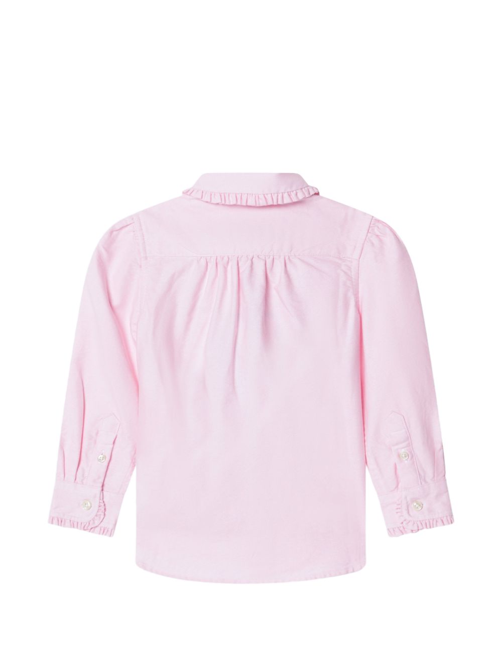 Camicia per bambina Polo Ralph Lauren Kids rosa con motivo ricamato Polo Pony 312929954 002 Ralph Lauren kids 