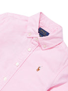 Camicia per bambina Polo Ralph Lauren Kids rosa con motivo ricamato Polo Pony 312929954 002 Ralph Lauren kids 