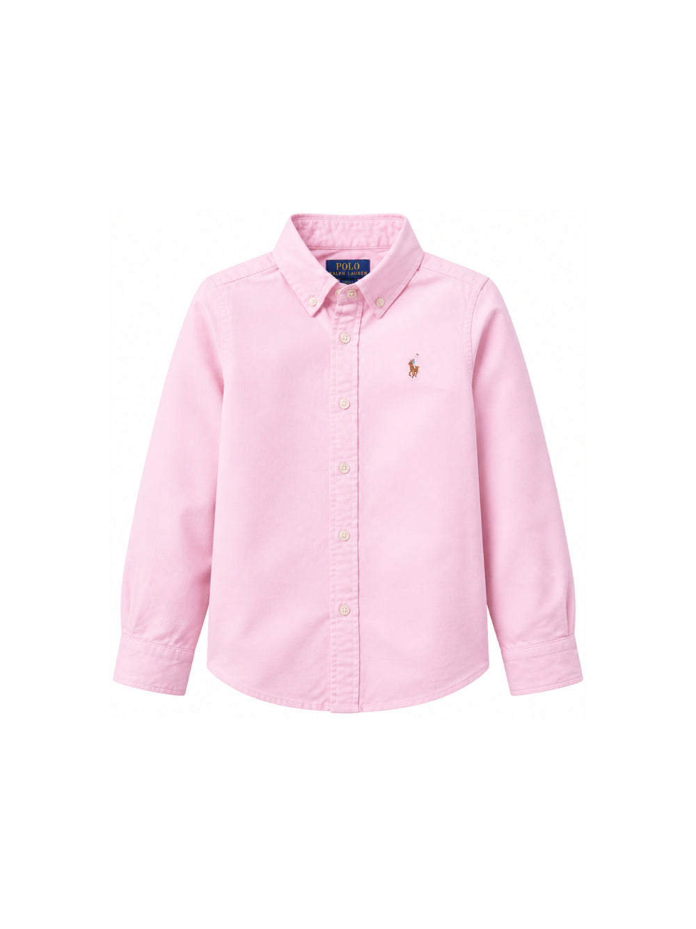 Camicia per bambina Polo Ralph Lauren Kids rosa con motivo ricamato Polo Pony 312929954 002 Ralph Lauren kids 