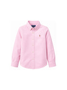 Camicia per bambina Polo Ralph Lauren Kids rosa con motivo ricamato Polo Pony 312929954 002 Ralph Lauren kids 