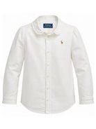 Camicia per bambina Ralph Lauren Kids bianca a maniche lunghe 312929954 004 Ralph Lauren kids 