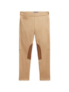 Leggings per bambina Polo Ralph Lauren Kids beige con toppe sulle gambe 312934360 001 Ralph Lauren kids 