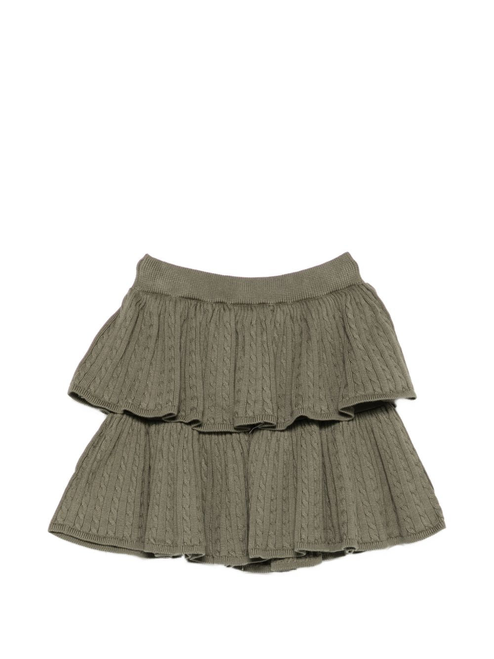 Gonna per bambina Polo Ralph Lauren Kids verde con design a maglia 312B25871 001 Ralph Lauren kids 
