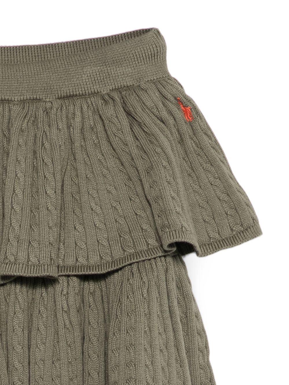 Gonna per bambina Polo Ralph Lauren Kids verde con design a maglia 312B25871 001 Ralph Lauren kids 