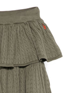 Gonna per bambina Polo Ralph Lauren Kids verde con design a maglia 312B25871 001 Ralph Lauren kids 