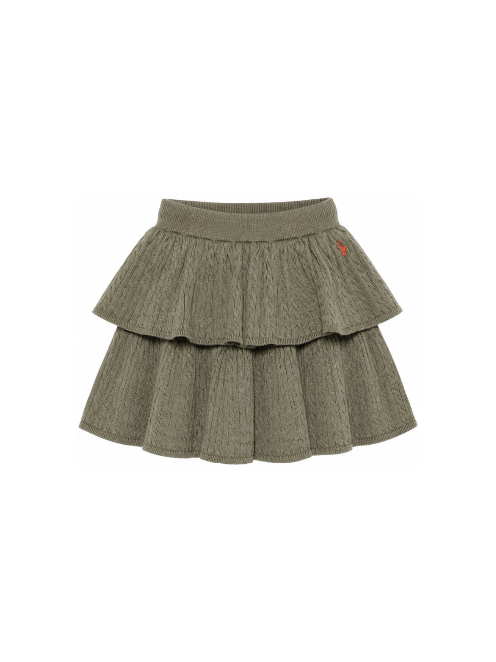 Gonna per bambina Polo Ralph Lauren Kids verde con design a maglia 312B25871 001 Ralph Lauren kids 
